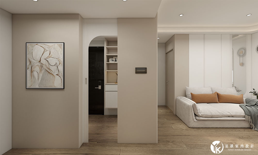 高雄小坪數裝潢 玄關鞋櫃與收納櫃規劃