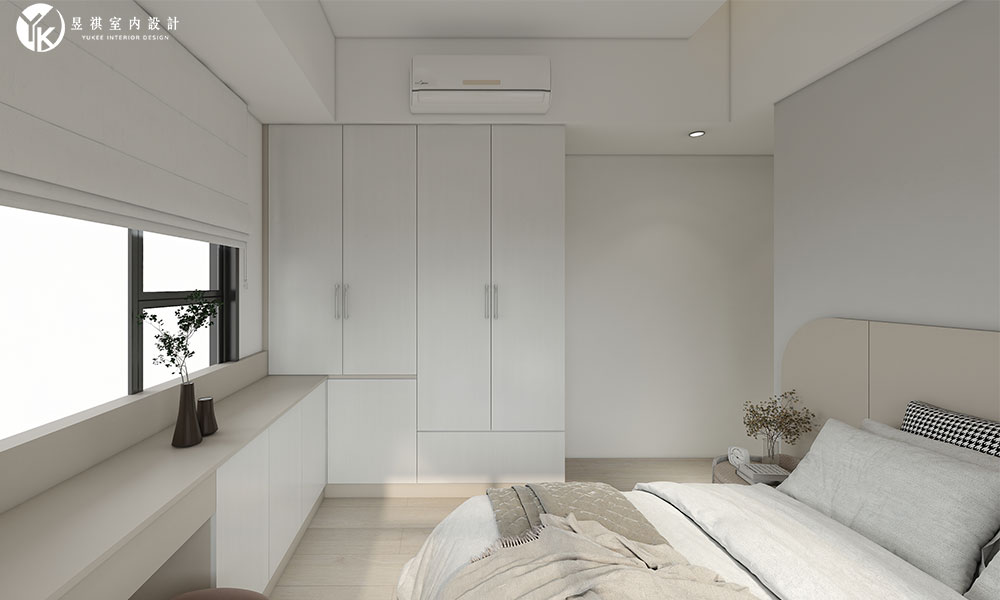 18-27 高雄小坪數裝潢 臥室窗邊收納設計