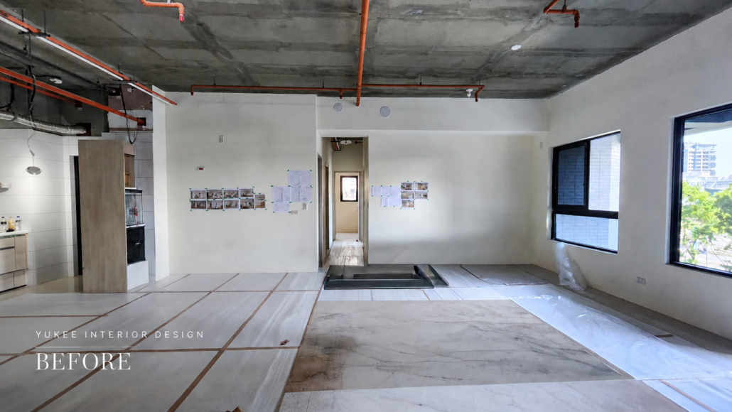 台南安平國泰 UNIPARK 客餐廳裝潢前空間
