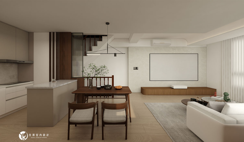 連建3D開放式客餐廚全景01